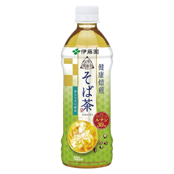 伝承の健康茶 健康焙煎そば茶 500ml(24本入り)
